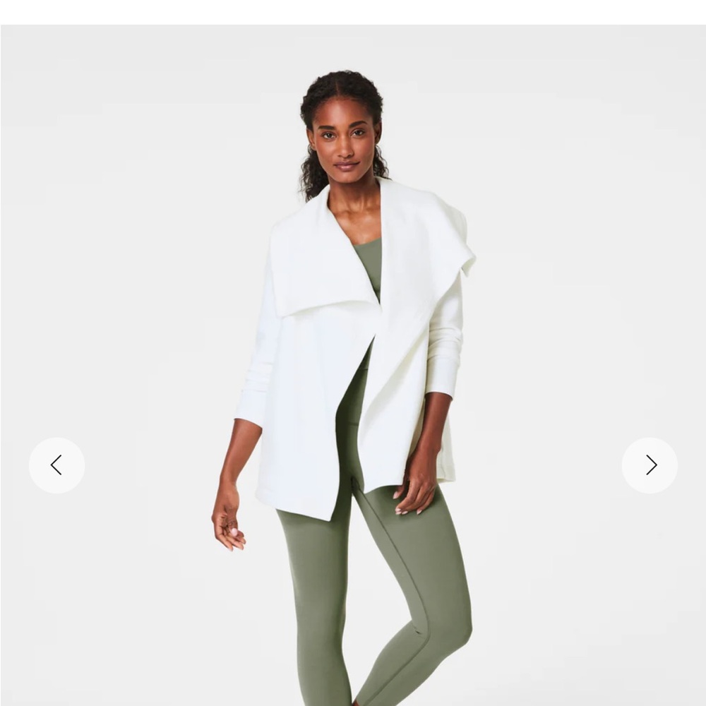 SPANX NWT White Open Front Cardigan
